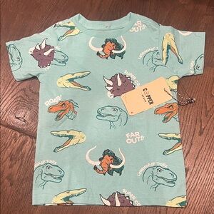 Kids' Seafoam Green Dinosaur Tee by Copper Pearl